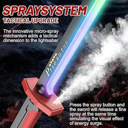 Zenvyra LED Sword with Smoke & Spark Effects (7-Color Blade, Sound FX)