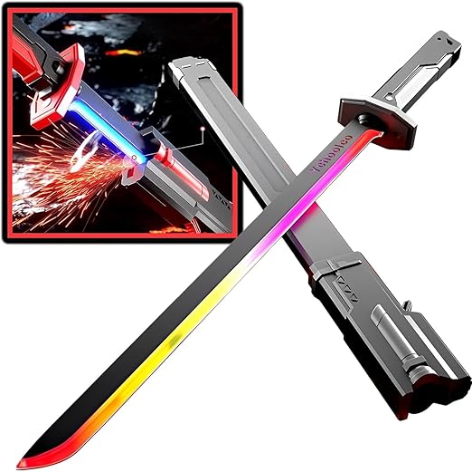 Zenvyra LED Sword with Smoke & Spark Effects (7-Color Blade, Sound FX)