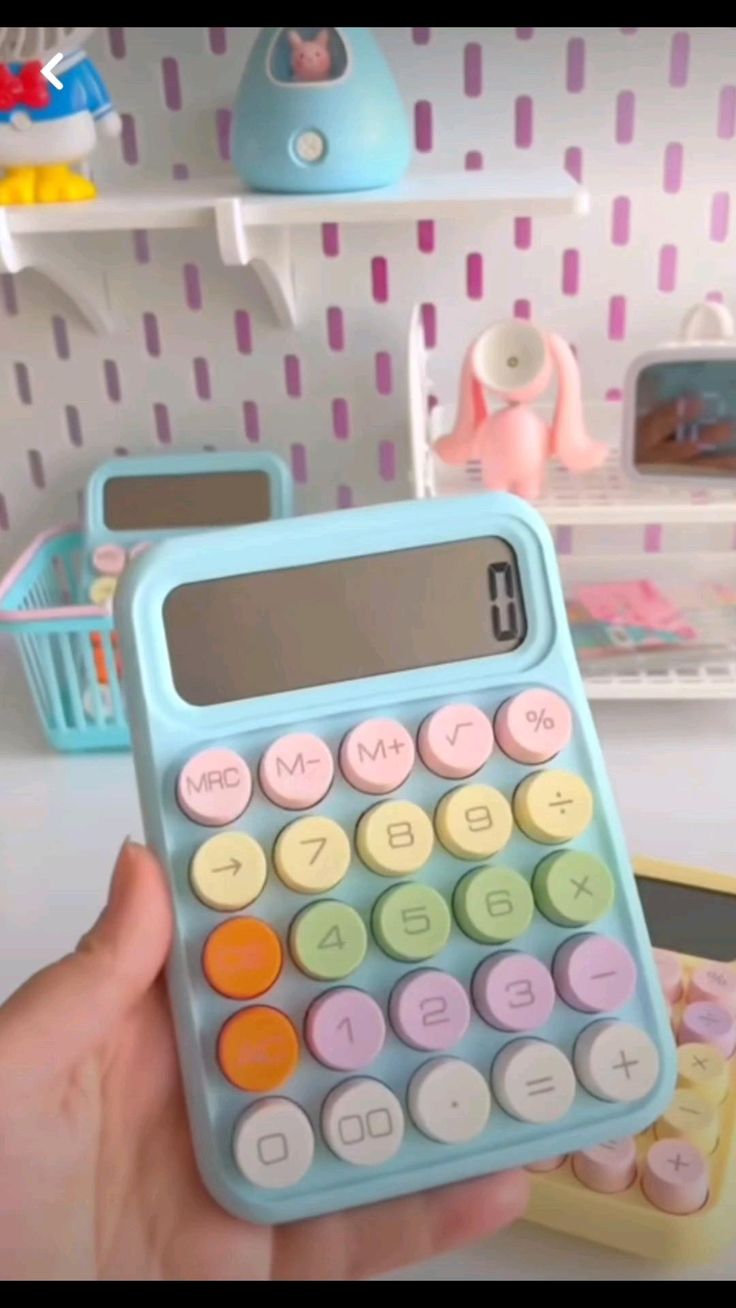 Cute Pastel Calculator 💖 | Aesthetic Desk Essential for Students & Office